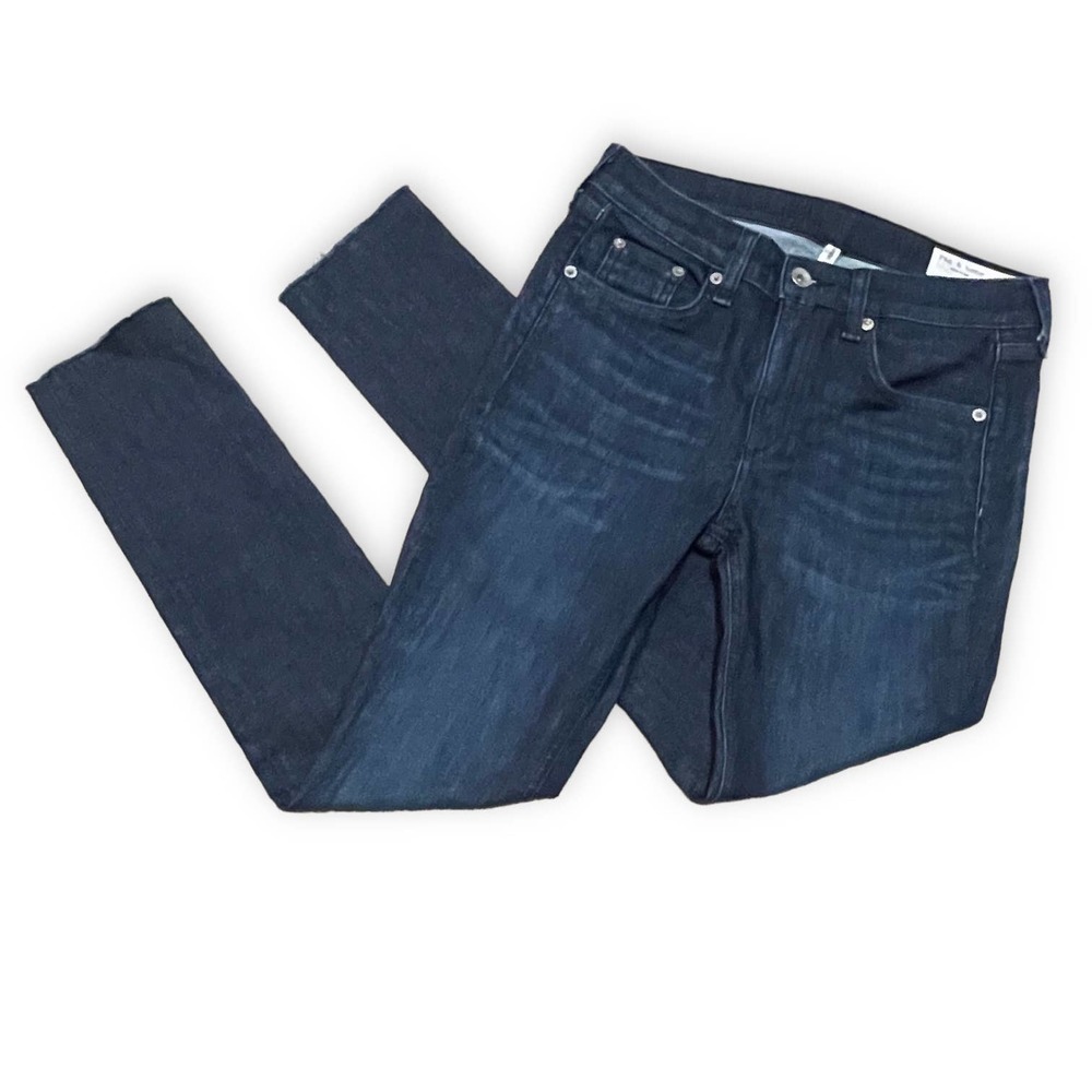 Rag & Bone Mid-Rise Skinny Leg with Raw Hem Jeans Women’s Size 27 - Picture 2 of 10